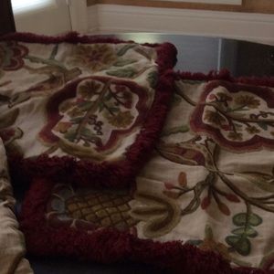 Arhaus pillow cases and blanket